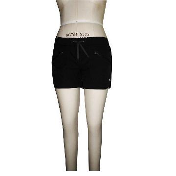 RUNNING SHORT WITH DIAGONAL ZIPS