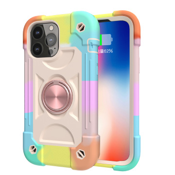 Anti-Fall Magnetic Ring Bracket Phone Case with Airbag for iPhone 13 Pro Max