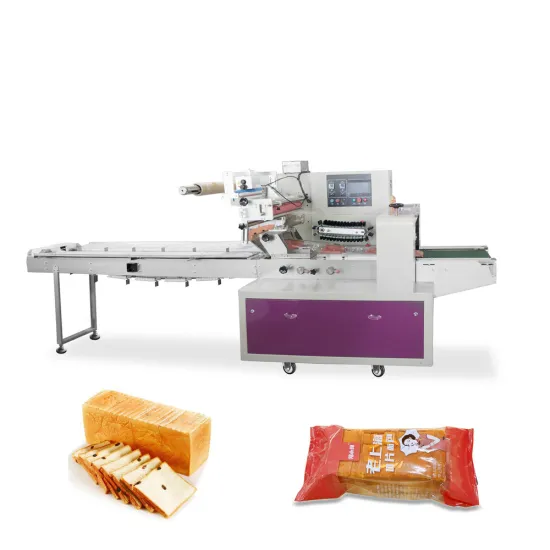 Automatic Horizontal Packing Flow Wrapping Machine for Cookies, Toast Bread, and Buns - Factory Price
