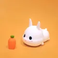 Linda lámpara de silicona animal de dibujos animados para decoración de la noche del bebé