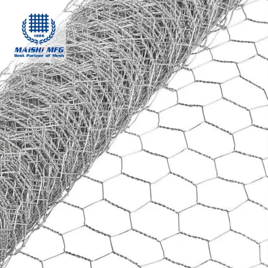 50ft x 1.3ft Galvanized Chicken Wire Mesh - Garden Fence & Animal Barrier
