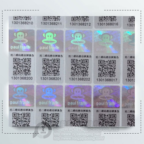 Laser veiligheid hologram label anti-fake holografische sticker