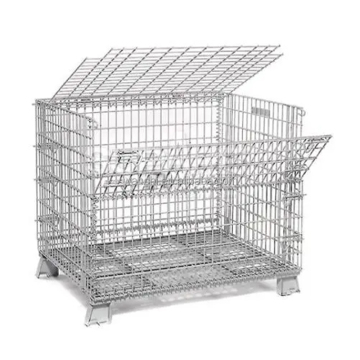 Collapsible Roll Metal Storage Cage for Efficient Cargo Storage