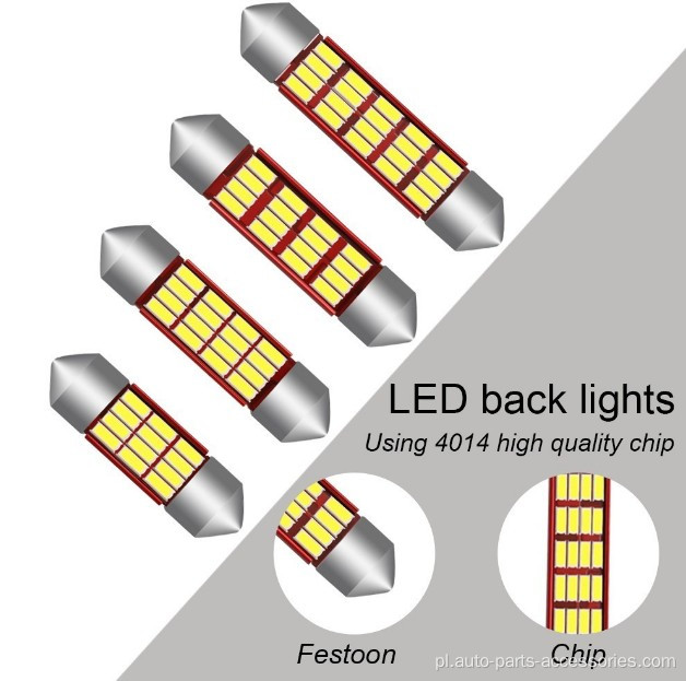 Światła LED Festoon Auto Stylowe światła wewnętrzne