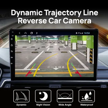 Night Vision Metal HD Dynamic Car Rear View Camera