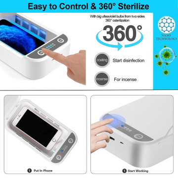 Scatola per disinfettante a luce UV per telefono caricabatterie wireless grande