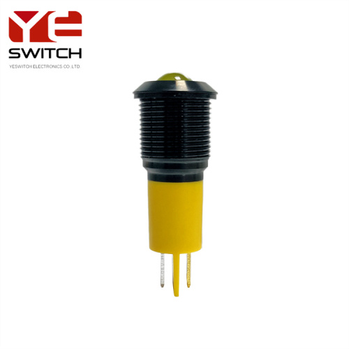 Yeswitch 16mm indikator sinyal kuning tahan air Industrial