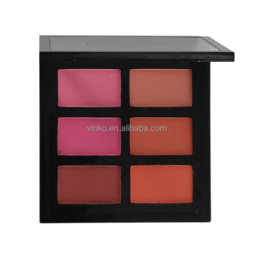 Hot Penjualan Kosmetik: Palet Blusher 6-Warna Berkualitas Tinggi