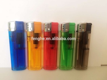FH-608 cheap disposable or refillable electronic lighter good-quality plastic lighter