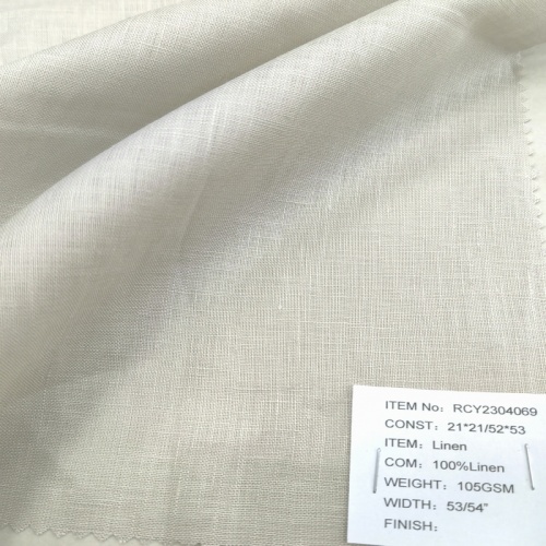 Linen Material Linen Fabric Pure Linen Dyed Fabric Manufactory