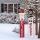 42" H Wooden Snowman Vertical Porch Sign