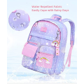 Girls Burden Relief Cute Rainbow Pendant Backpack