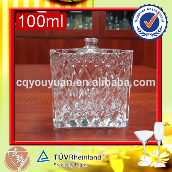 fashion new style 100ml luxury flint white glass perfume bottle manufacturers in China