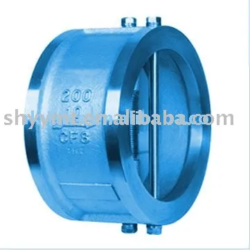 Double Disc wafer check valve, High temperature valve