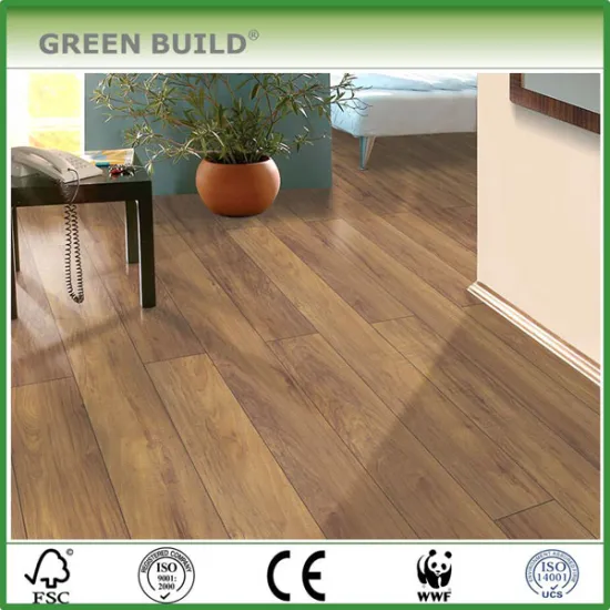 Walnut Waved Brown Laminate Wood Flooring