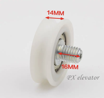 48/42x14 mm Włoski W wieszaku Roller M12 Centralne koło koła pasowe - części podnoszenia