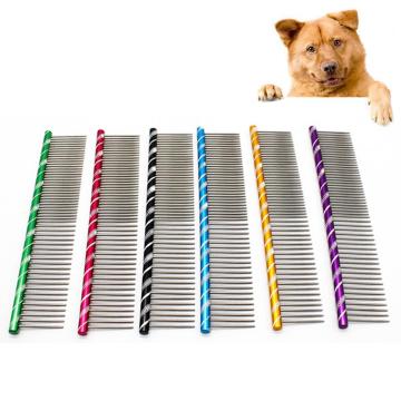 Pet Dog Grooming Comb Brush Single Row Teeth Paw Print Dog Hair Removal Brush Dog Grooming Comb Dog Cat Supplies Pet Products