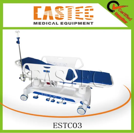 ESTC03 Luxurious ambulance hospital hydraulic stretcher transport