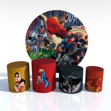 Animated Hero round backdrop and cylinder cover