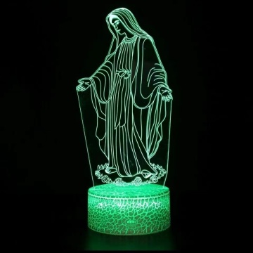 3D USB LED Cross Lamp: A Stunning Visual Night Light Inspired by God and Jesus