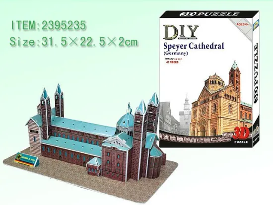 building 3d paper model puzzle