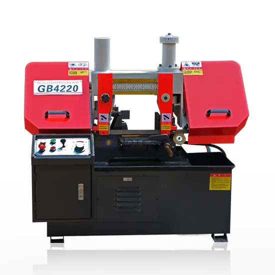 GB4220 High Quality Vertical Hydraulic Industrial Band Saw for Metal Cutting