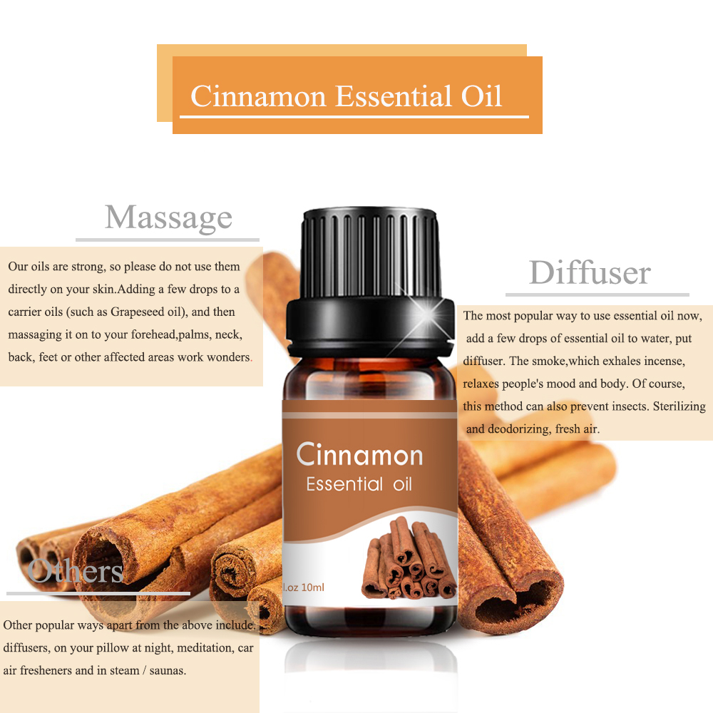 Cassia Cinnamon Bark Huile essentielle Les soins corporels soulagent le stress