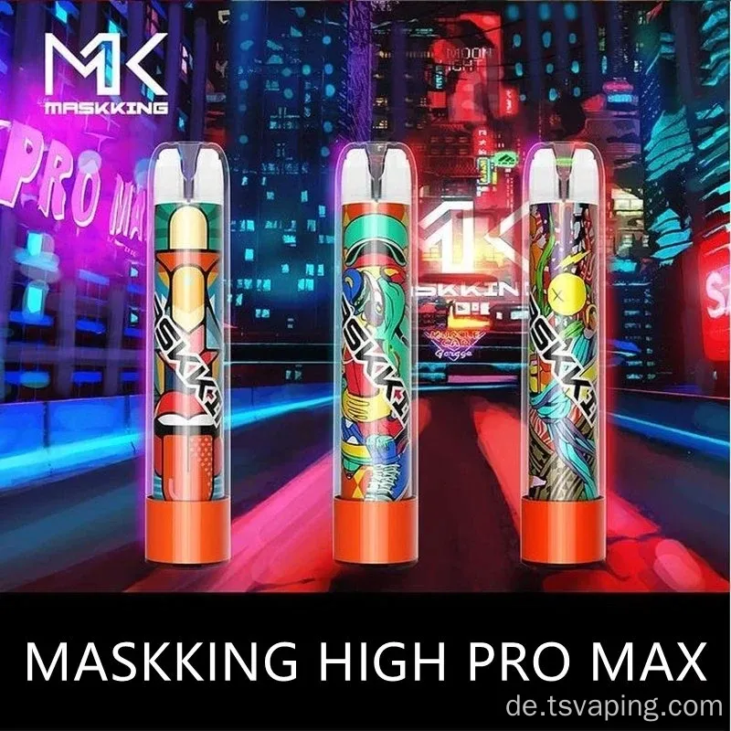 100% Original Maskking 4,5 ml 1500 Puffs E-Zigarette