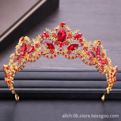Bling Rhinestone Wedding Crown Headband - ALLCH RTS