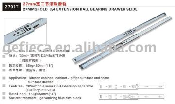 single extension ball bearing slide rail