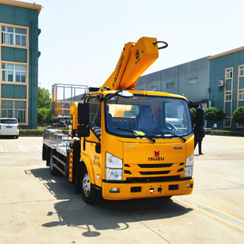 32 -метровая телескопическая воздушная транспортная машина Isuzu 32 метра