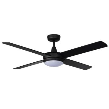Ventola del soffitto nero di fascia alta con luce