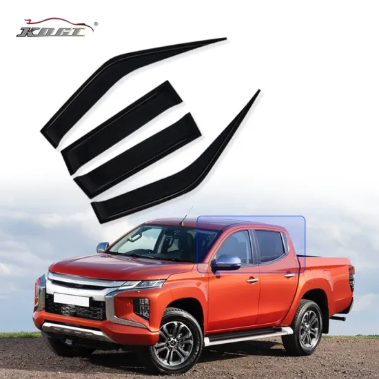 Black Smoke Auto Acrylic Windshield Visors for Mitsubishi L200