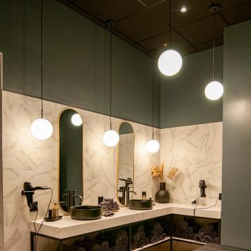 Nordic Style 8W Rundkugeloberfläche montiertes Anhänger Licht für Restaurants und Einkaufszentren