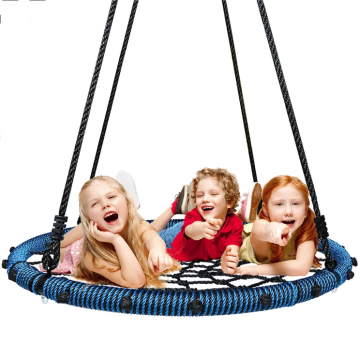 Stahlrohrvögel Nist Swingsitz mit PE -Seil für Doppelkinder spielen Spaß