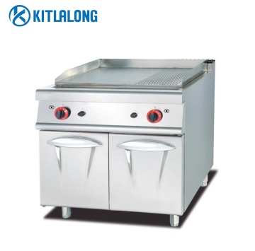 Kommersiell köksutrustning: Rostfritt stål 1/3 Groove Cabinet Design Gas Stekpanna för restauranger