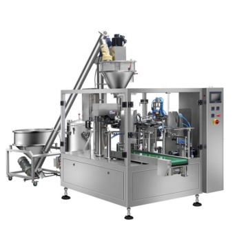 High Quality Automatic Stand Pouch Packing Machine for 100g Spice Packaging with Feeding Machine