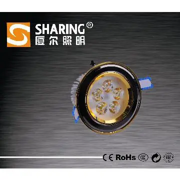 Gold  color  LED  7W ceiling light