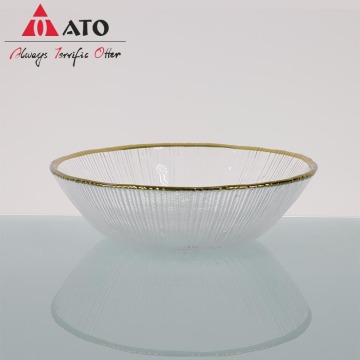 Big Glass Salad Bowl For Fruit And Salad