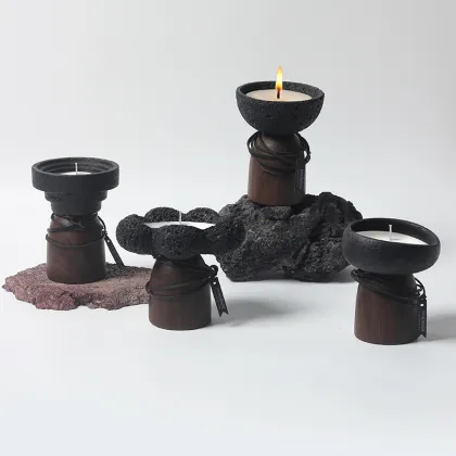 Nordic Minimalist Cement Home Aromatherapy Candle Cup