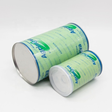 Metal round easy open tin cans