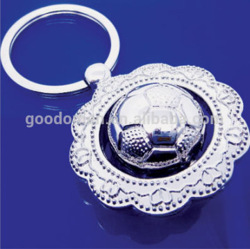 Metal Alloy oil drip football Pendant Chain Keychain /Keyring