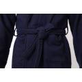 Cotton Waffle Velour Spa Robe lapel Thick Bathrobes