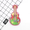 Porta-moedas em PU simples personalizado estilo guitarra