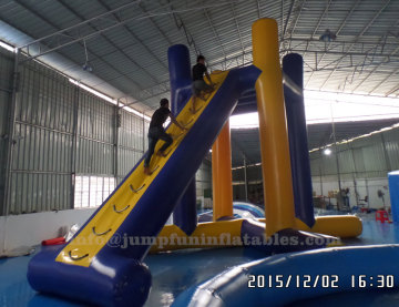 Adults inflatable tower 4meter high water blob jumping bag of aqua park