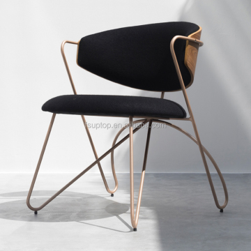 Wholesale Customization Commercial Black Gray Metal Chairs for Dining Restaurants and Cafes
