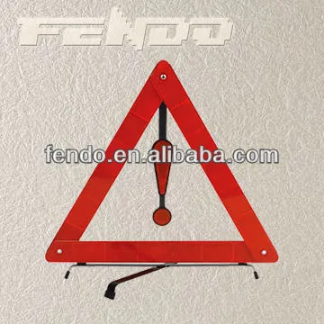 high visibility traffic safety warning triangle