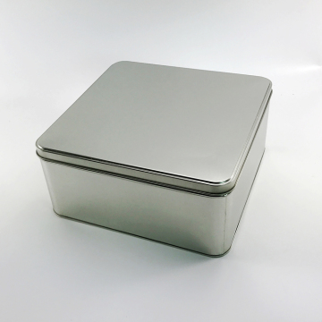 Scatola di latta del regalo della latta del biscotto della latta del metallo del quadrato di alta qualità di vendita calda