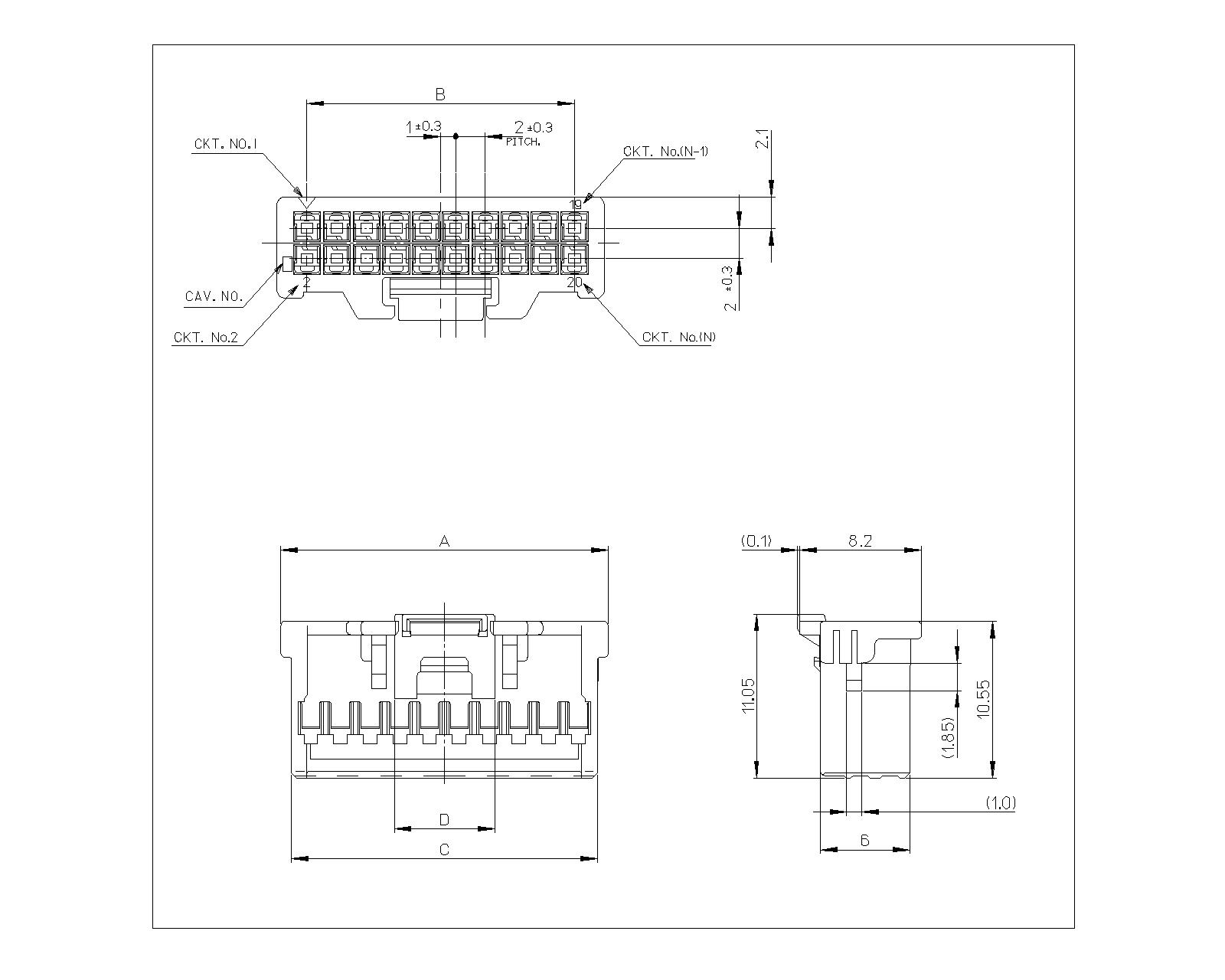 2.00mm pitch Housing Connector series AH2018-2xNP