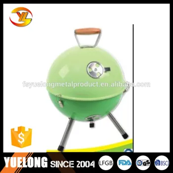 12'' Football easy carry balcony portable charcoal grill